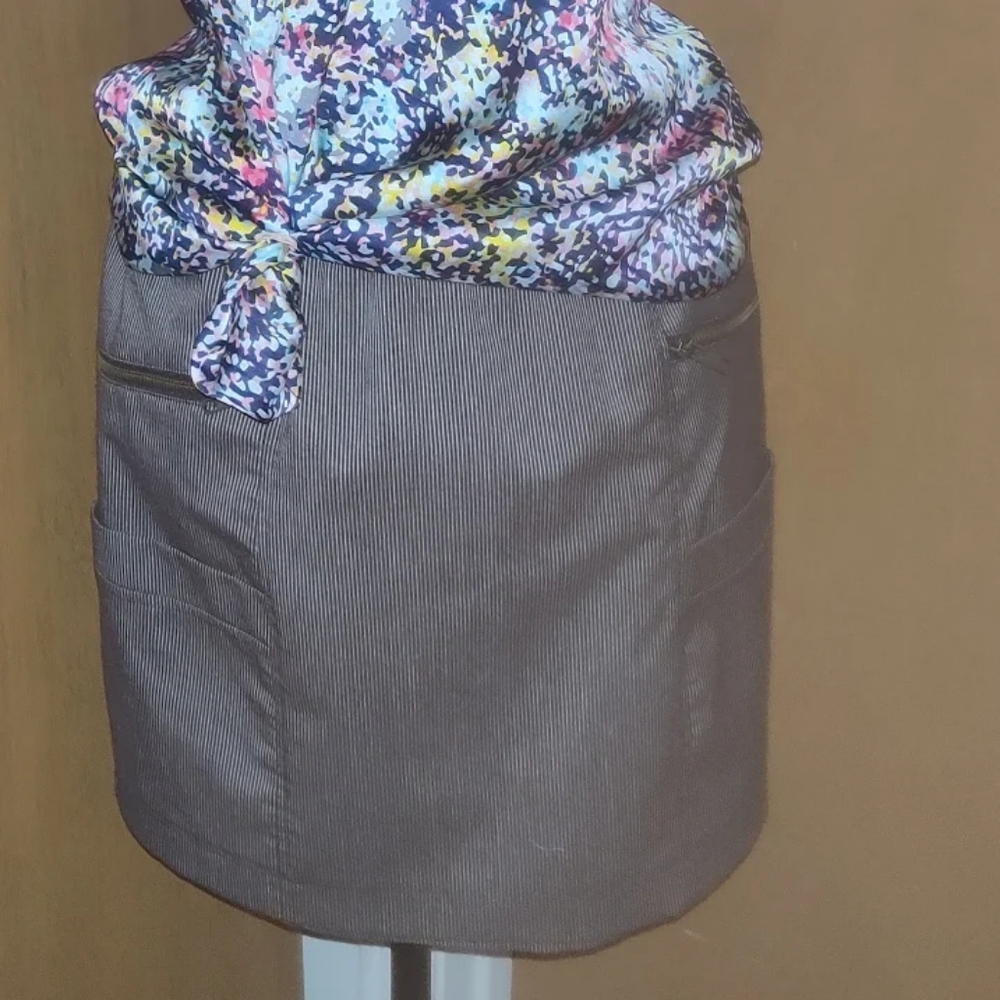 3 for $20  Brown pinstripe mini skirt